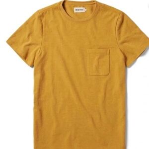 Taylor Stitch The Heavy Bag Pocket T-shirt Gold Men's Size 42